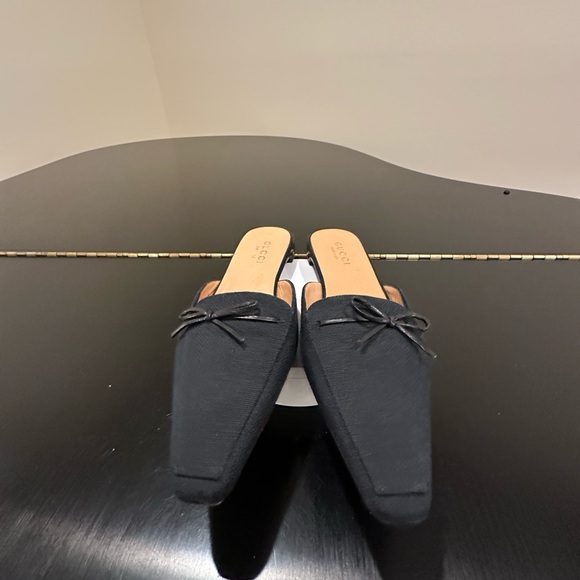 Authentic Vintage Classic Elegant Retro Rare Luxury Gucci Canvas Mules/Shoes - Picture 9 of 17